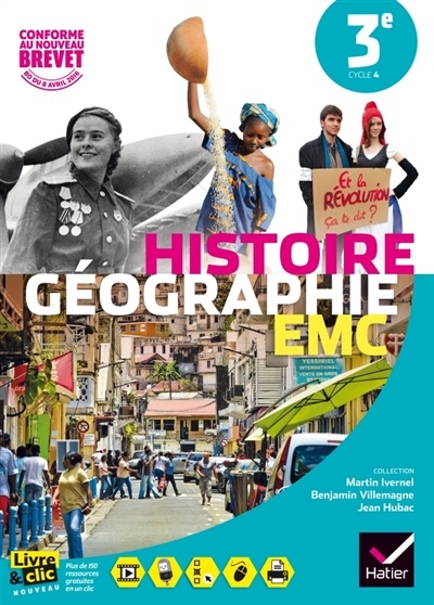 Histoire géographie EMC 3e cycle 4 2016