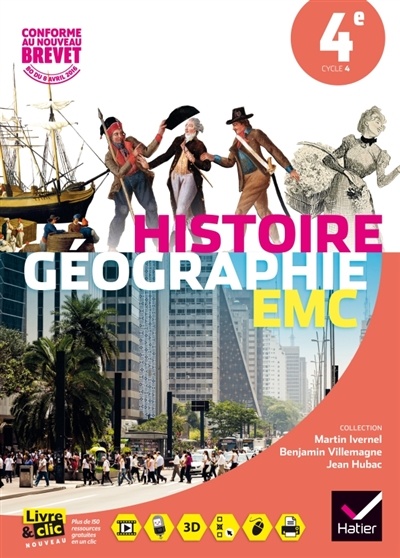 Histoire géographie EMC 4e: nouveaux programmes 2016
