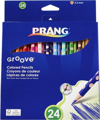 Crayons de couleur 24 "Prang Groove" (28124)