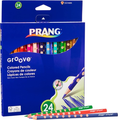 Crayons de couleur 24 "Prang Groove" (28124) – Image 2
