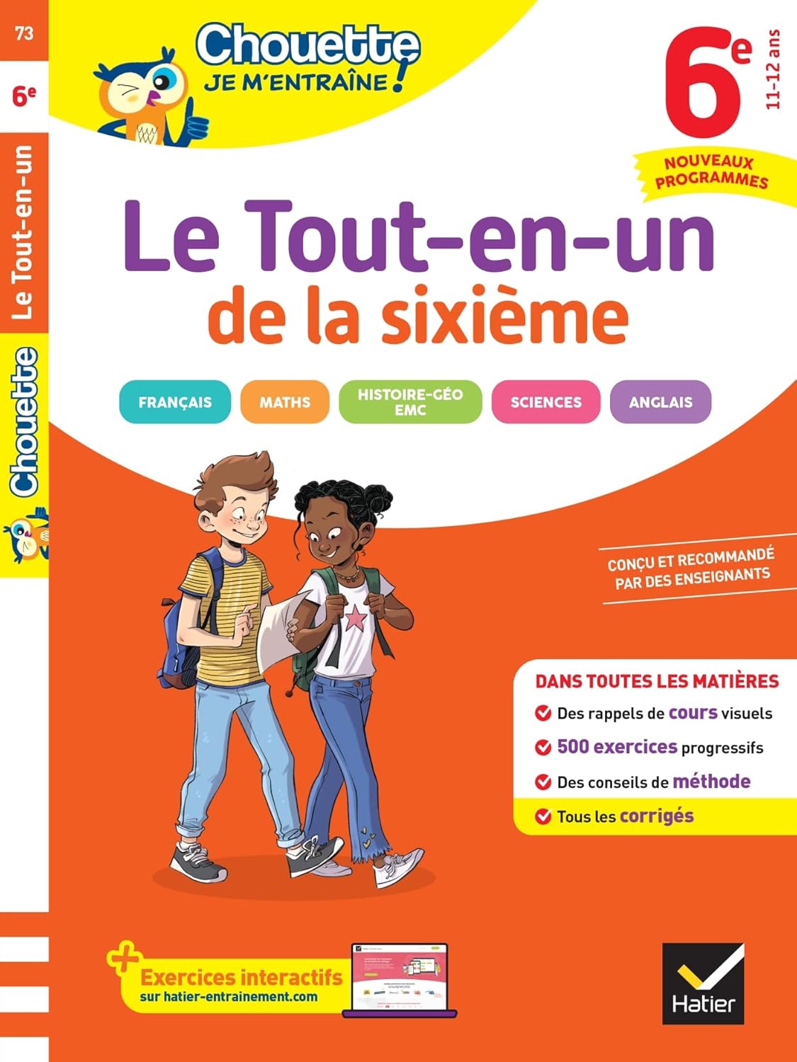 Chouette Je m'entraîne : Le Tout-en-un 6e (toutes les matières)