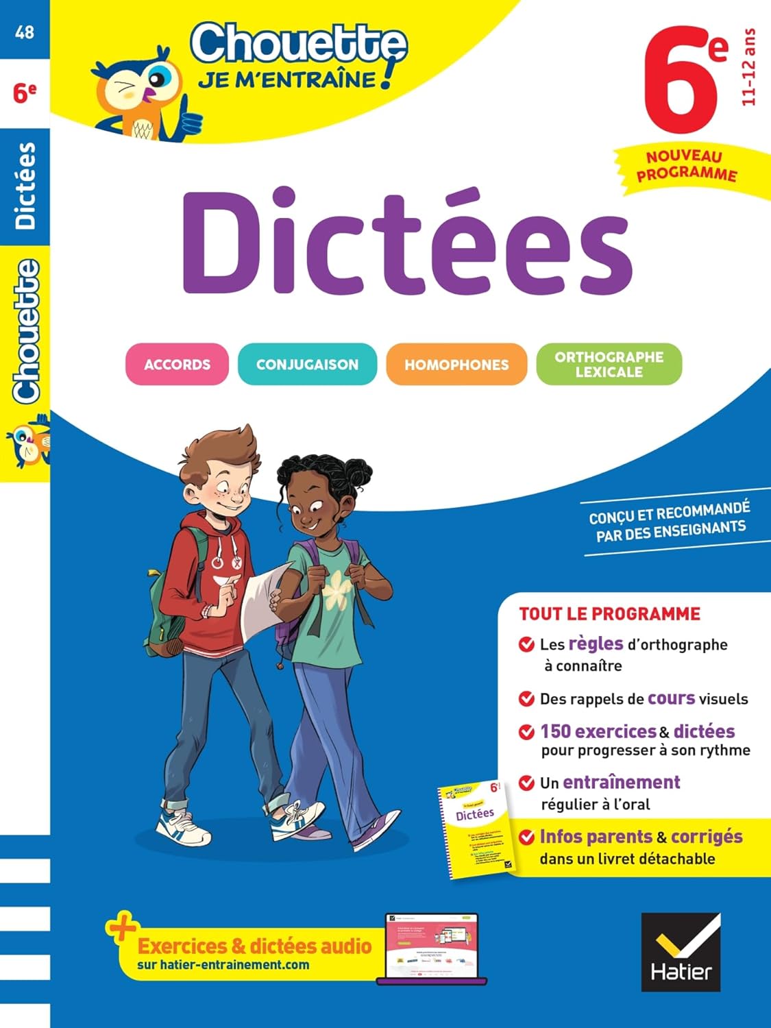 Chouette Je m'entraîne - Dictées 6e