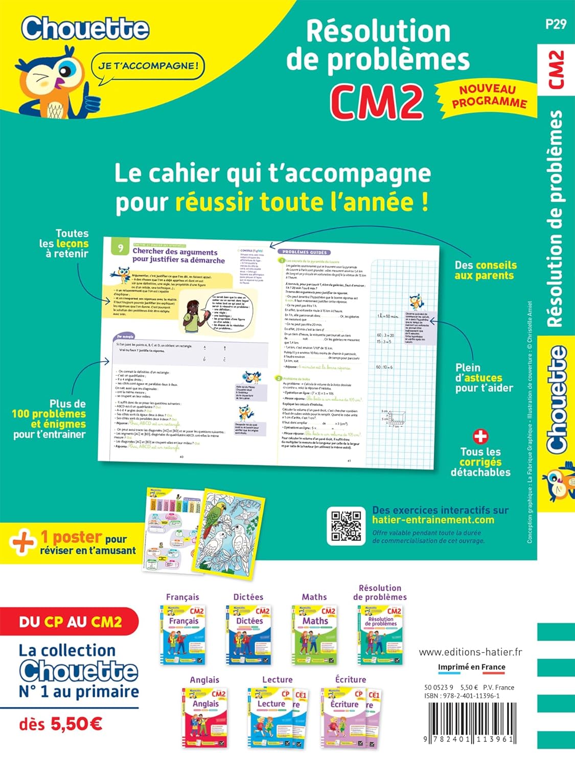 Chouette : Résolution de problèmes CM2 - Cahier de soutien nouveau programme – Image 2