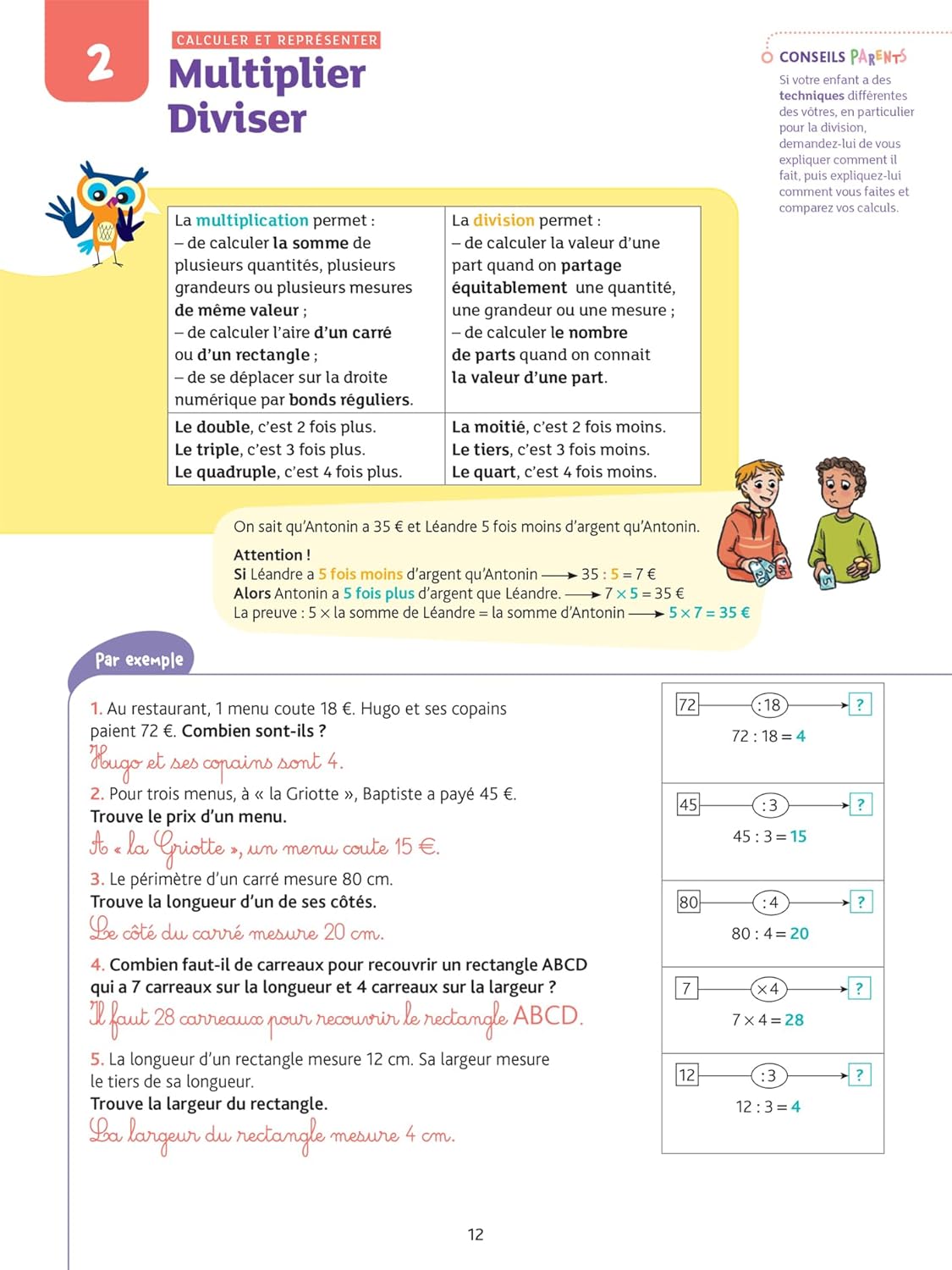 Chouette : Résolution de problèmes CM2 - Cahier de soutien nouveau programme – Image 5