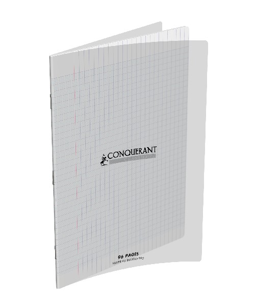 Cahier polypro 240x320 90g/m² Seyès, 96 pages - Incolore