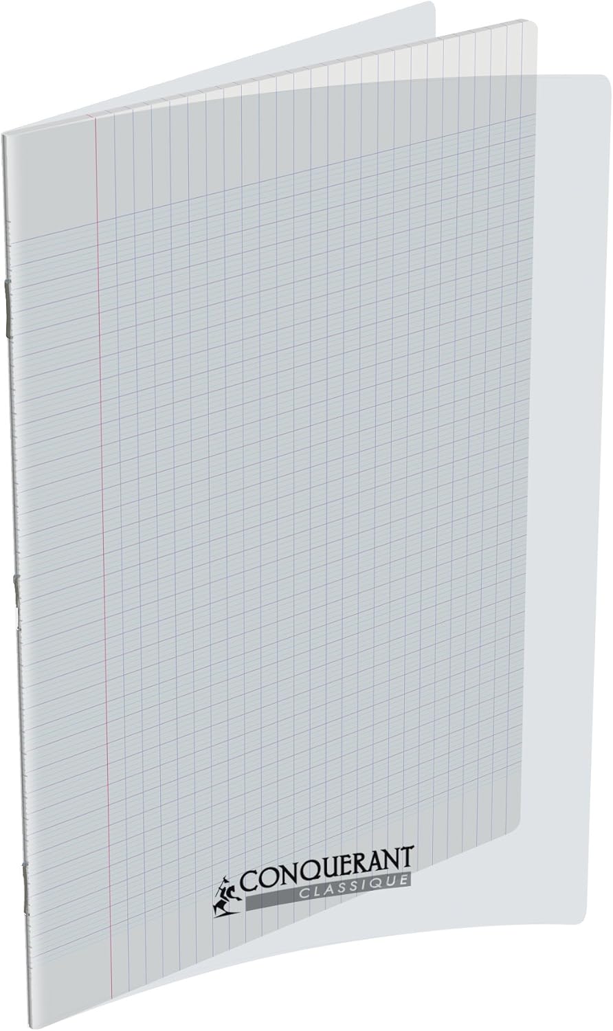 Conquérant - Cahier seyès, couverture polypropylène 240x320, 140 pages Seyès - Incolore