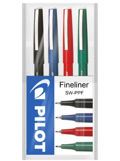 Pilot Fineliner Stylo, Extra fin (paquet de 4)