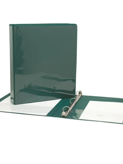 Classeur 3 anneaux rigide – 1.5 pouces Géo – Vert foncé
