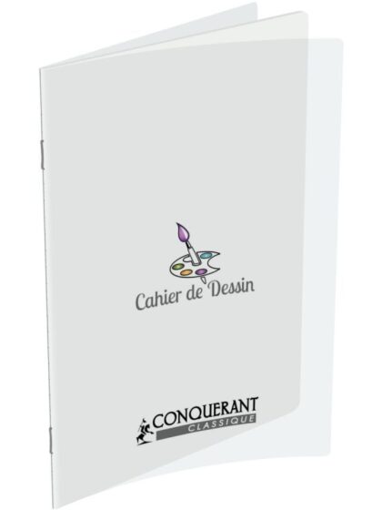 Conquérant - Cahier de dessin polypro 240 x 320 uni, 48 pages - Incolore