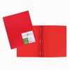 Duo tang plastifiés avec attaches - Rouge