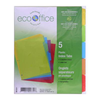 Intercalaires (5) en Poly de couleurs