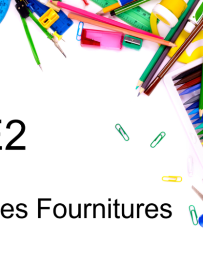 Ensemble de petites fournitures scolaires CE2