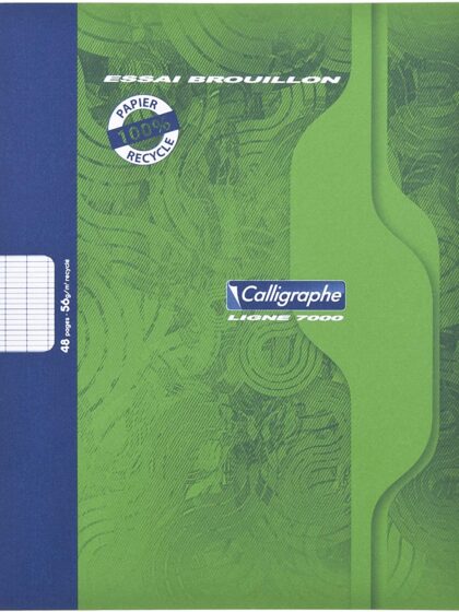 Cahier de brouillon Calligraphe 48 pages seyès 17x22cm (2148C)