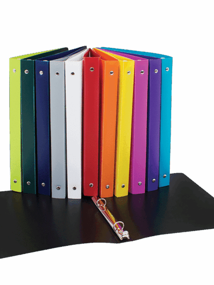 Classeur souple fin avec pochette 3 anneaux format lettre - 1 pouce