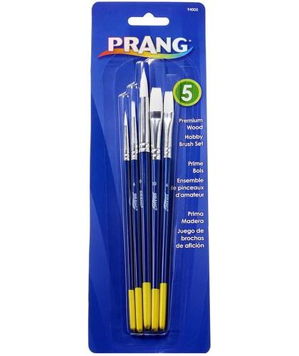 Pinceaux par paquet de 5 (Prang 94005)