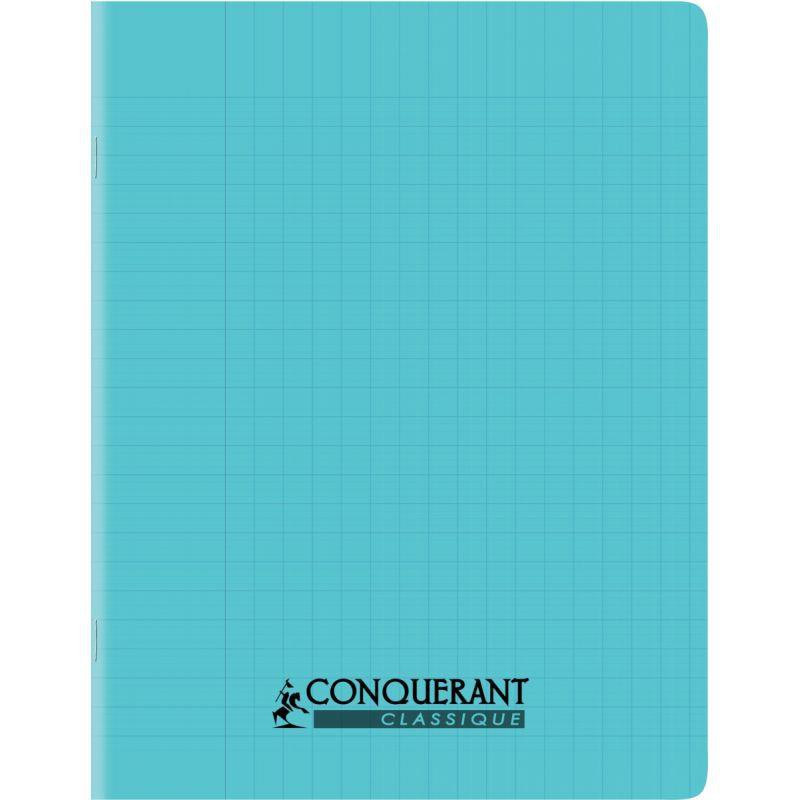 Cahier polypro 17x22 cm 32 pages grands carreaux (seyès) 2.5 mm – Bleu (18012C)