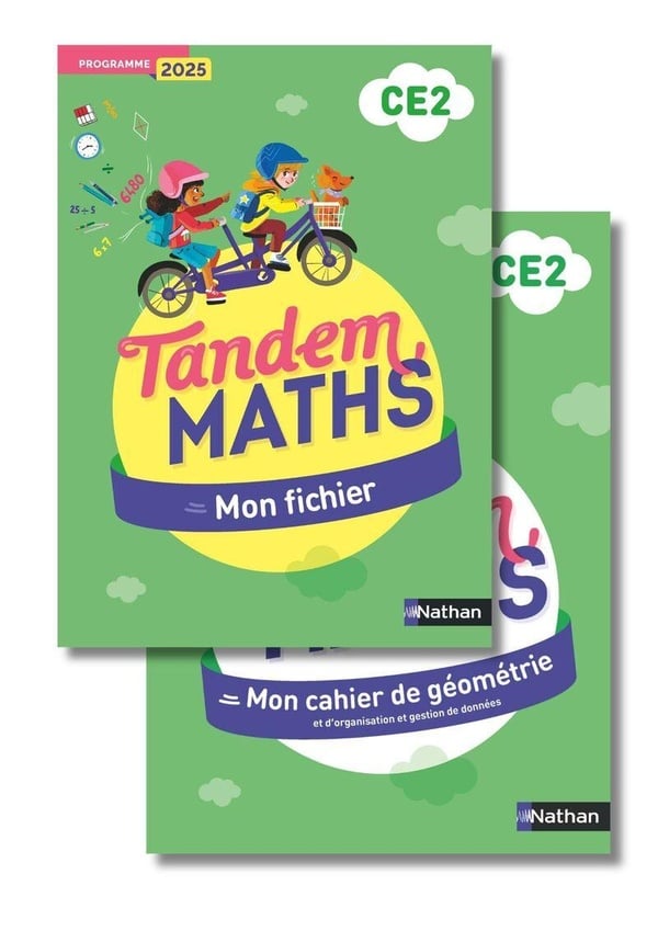 Tandem - Fichier de l'élève + Cahier de géométrie CE2