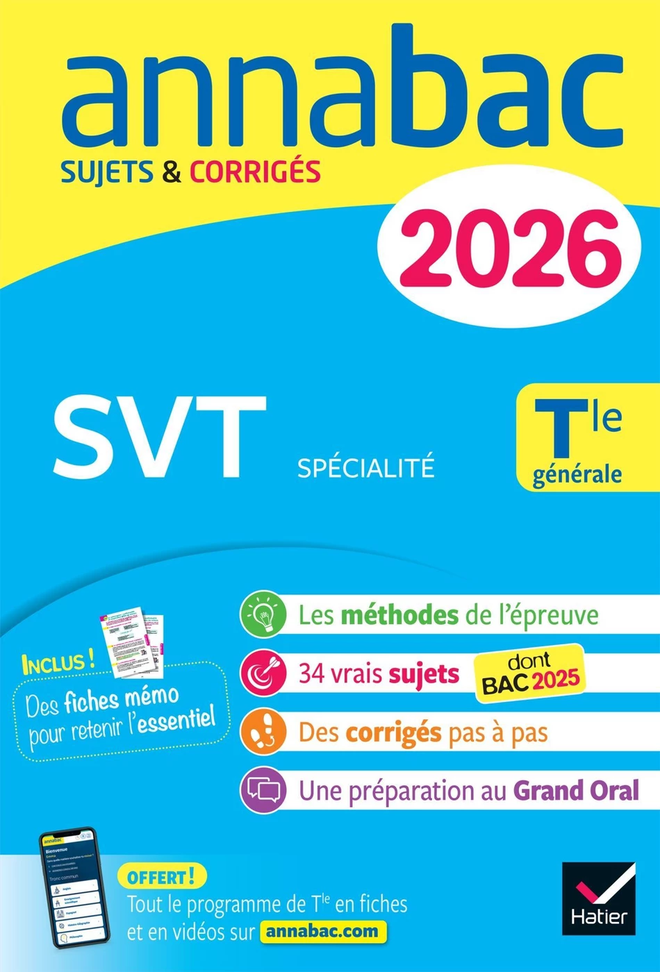 Annabac : SVT Tle générale (spécialité) 2026